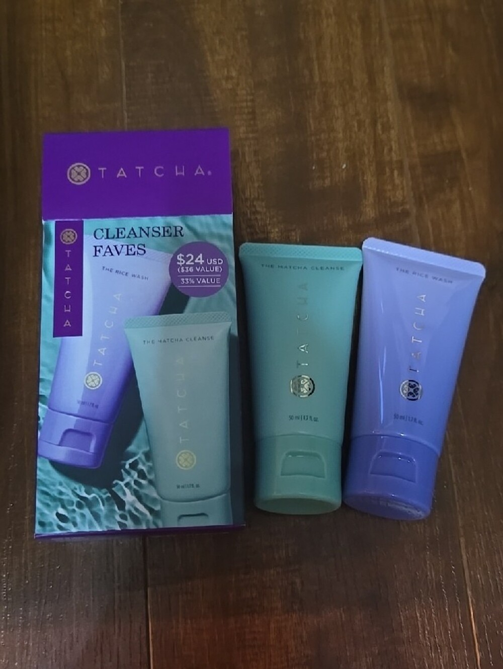 Tatcha Cleanser Duo – Purple & Teal Tubes - Picture 2 of 8